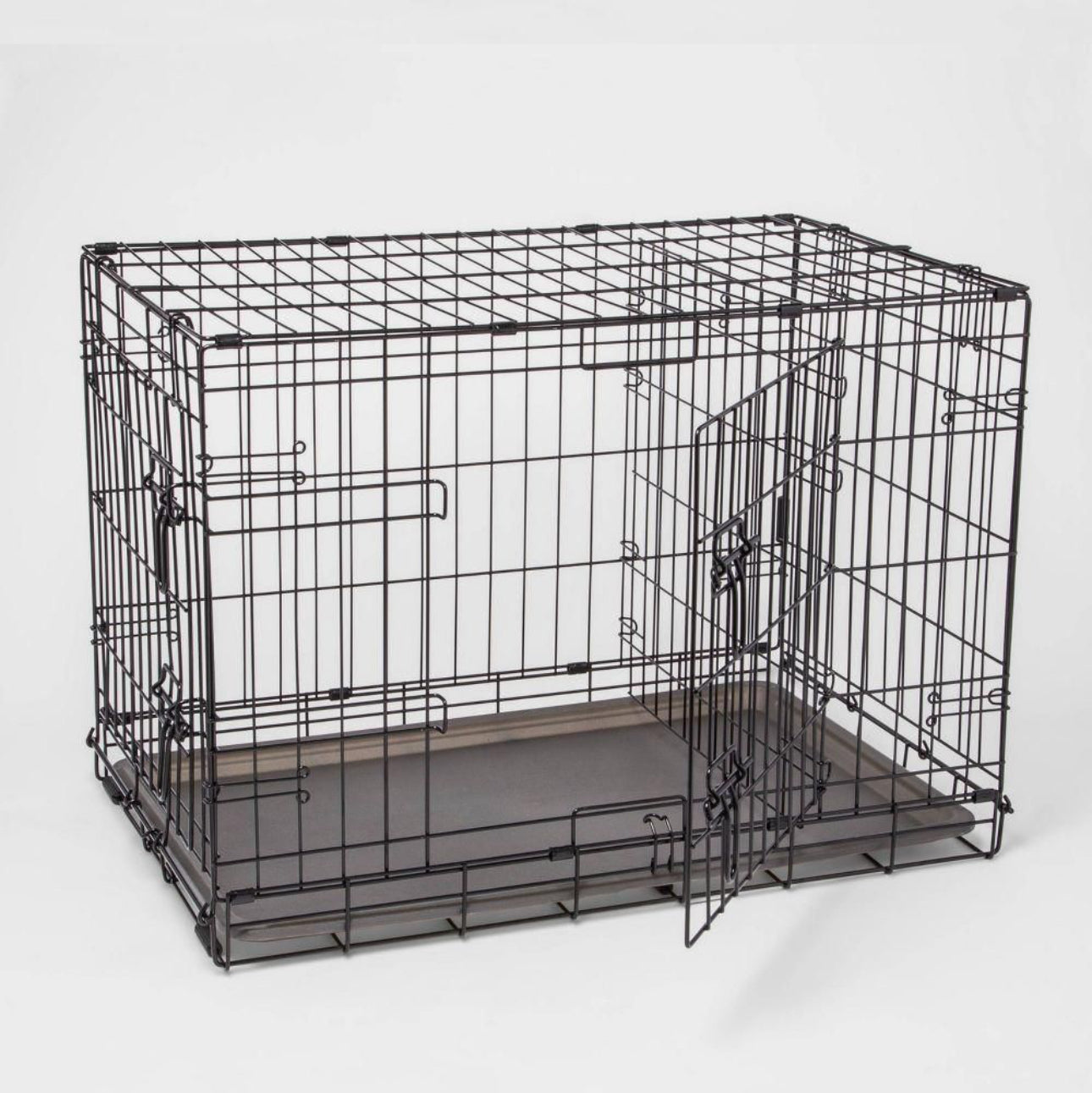 Wire Collapsible Dog Crate -Boots & Barkley Black XS/S